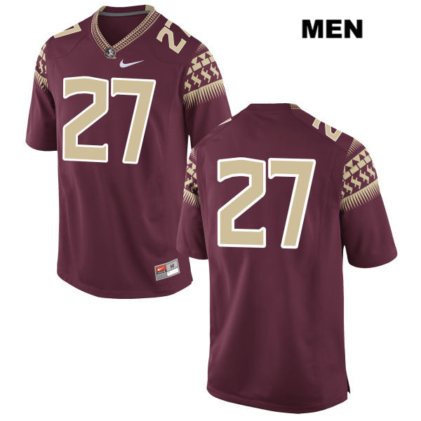 Men's NCAA Nike Florida State Seminoles #27 Ontaria Wilson College No Name Red Stitched Authentic Football Jersey FJQ4869TN